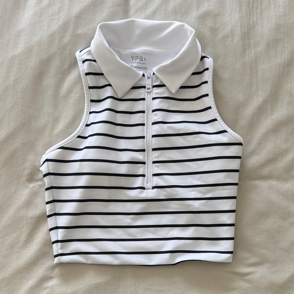 YBP sculptLUX Collared Tank